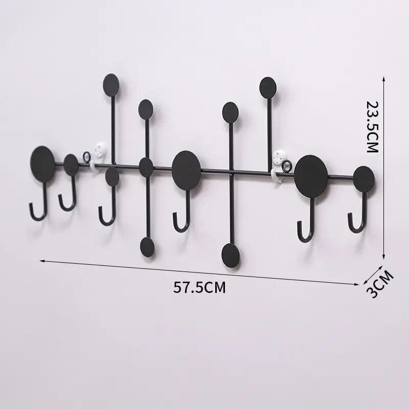 6 Hook Door Rail Hanger, Multifunctional Door Hook, Wall Mounted Coat Hat Hanger, Hallway Commercial Cupboard Minimalist Clothing Rack 6 Hook Door Rail Hanger, Multifunctional Door Hook, Wall Mounted Coat Hat Hanger, Hallway Commercial Cupboard Minimalist Clothing Rack
